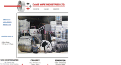 Desktop Screenshot of daviswire.ca